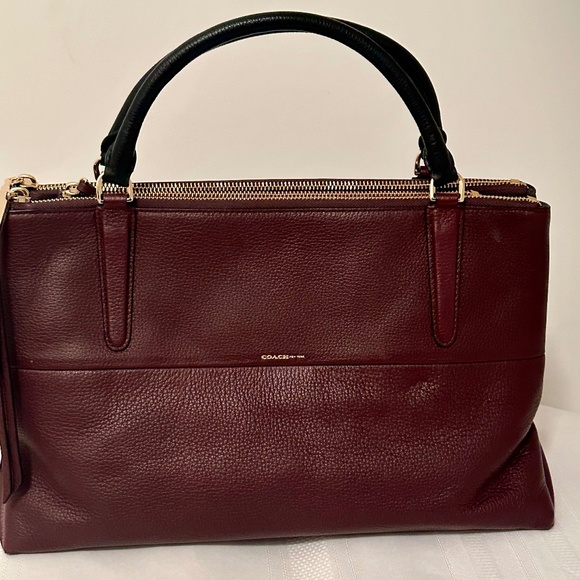 Coach Brough Bag Oxblood | NWT - Picture 1 of 16